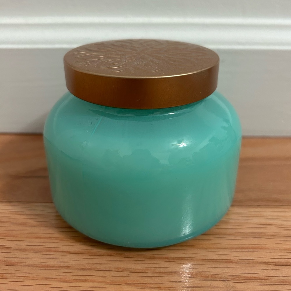 Sea & Sand Midnight Blue Citrus 9oz candle with decorative lid